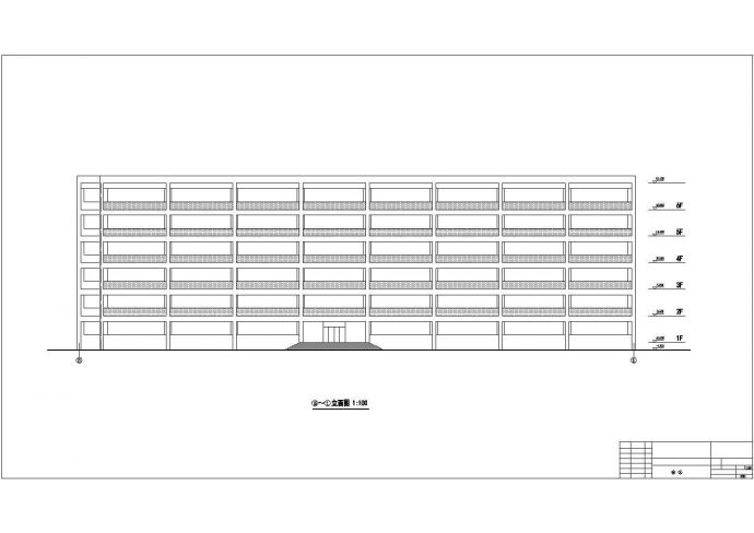 某六层教学楼建筑施工方案cad图（共13张）_图1