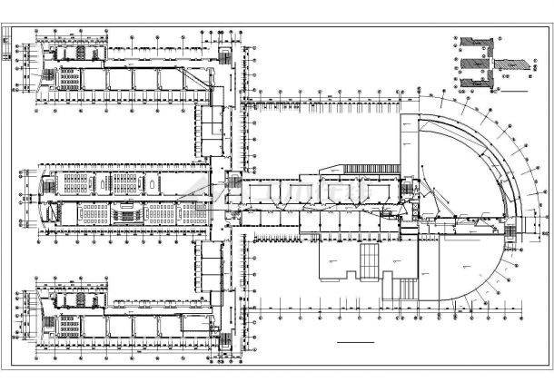 3万平米五层教学楼消防电气施工cad图，共十一张-图二