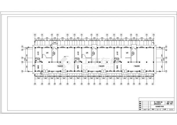 【毕业设计】2661平米五层框架商住楼工程量计算、清单计价、基础定额（CAD建筑、结构图）-图一