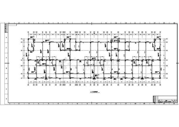 异型柱框架结构综合楼结构图，含设计说明-图二