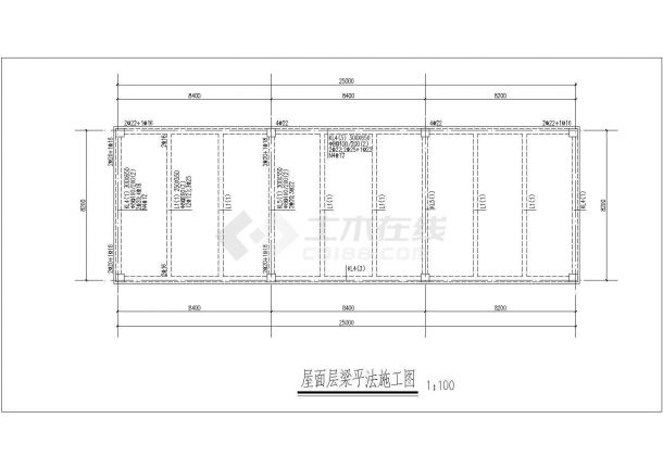 配电室设计_单层钢混框架结构高压配电室建筑结构施工CAD图-图一