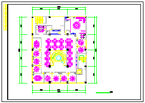 装修图-2层全套餐厅装饰设计cad施工图