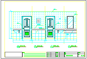 装修图-正团长餐厅卫生间装饰设计cad施工图_图1