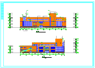 长62米 宽59.5米 3层学校食堂建筑cad设计施工图-图二