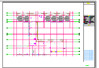 某小学四层框架结构教学楼全套施工cad图，共二十三张-图二