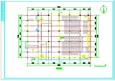 长46.5米 宽31.2米 2层学校食堂建筑方案cad设计图-图二