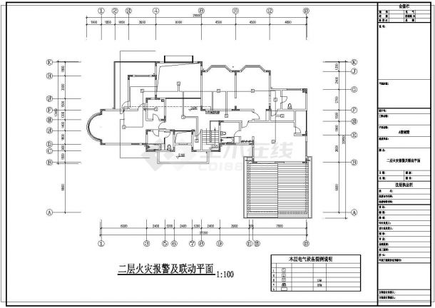 某精致装修别墅电气设计施工CAD参考图-图一
