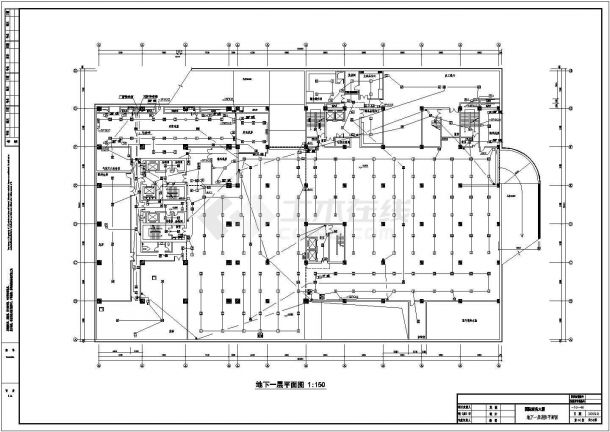 某框架结构高层办公楼消防设计cad全套平面施工图纸（甲级院设计）-图二