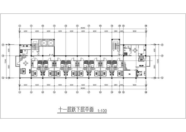 某剪力墙结构高层酒店办公综合楼设计cad全套建筑施工图（甲级院设计）-图二