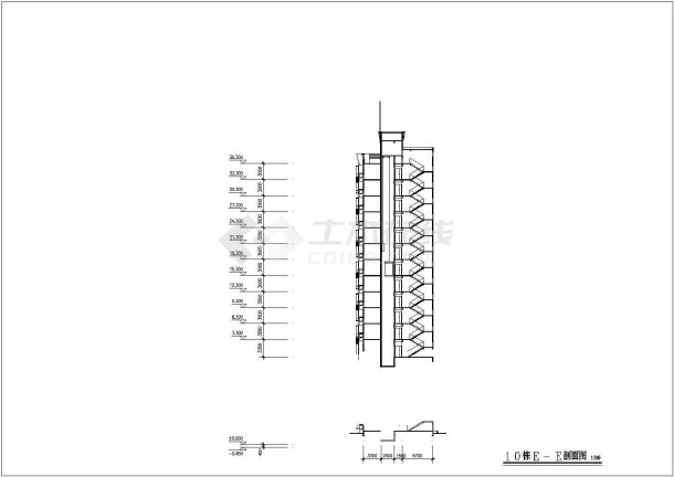 某居住小区高层住宅楼设计cad全套建筑施工图纸（含规划总平面图及经济技术指标）-图一