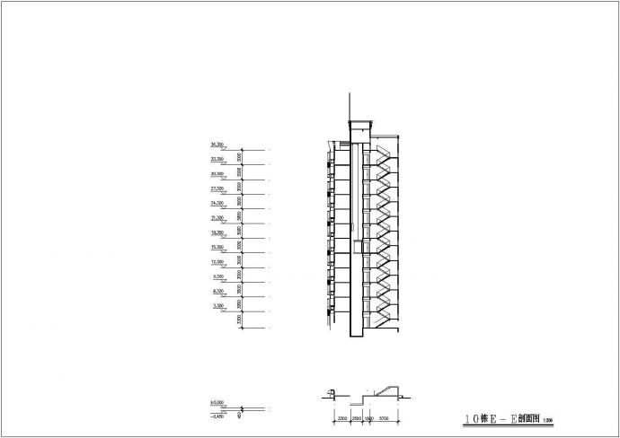 某居住小区高层住宅楼设计cad全套建筑施工图纸（含规划总平面图及经济技术指标）_图1