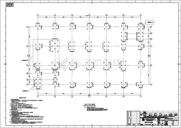 车间设计_生物医药中间体项目生产车间结构施工CAD图-图一