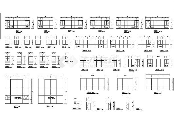 某框剪结构高层商住楼设计cad全套建筑施工图(含设计说明，含户型图)-图二