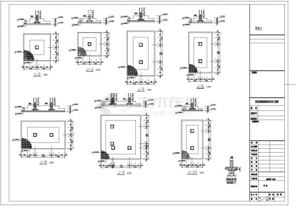 钢结构设计_五层框架结构教学楼工程量计算实例CAD图-图一