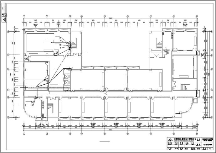 陕西某13483平方米地上六层大专院校教学楼电气设计图纸（高28.5米）_图1