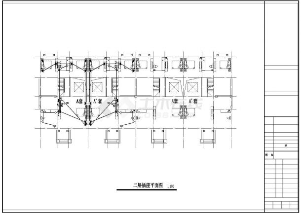 三层别墅电气系统CAD图-图一