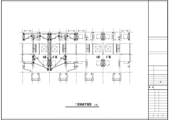 三层别墅电气系统CAD图_图1