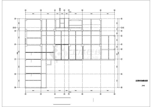 某会所5层楼面结构加固设计cad全套结构施工图（含设计说明）-图一