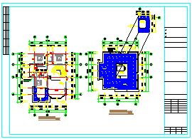 [安徽]三层小型别墅cad建筑施工图（含效果图）-图一