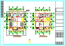 [安徽]三层小型别墅cad建筑施工图（含效果图）-图二