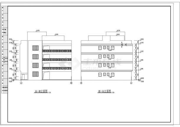 华北某幼儿园建筑规划方案CAD细节布置图-图一