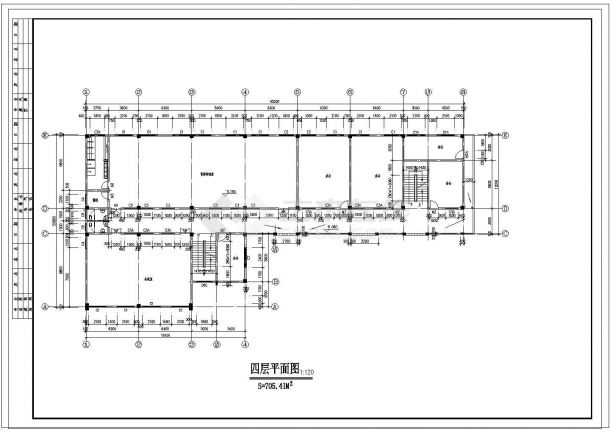 华北某幼儿园建筑规划方案CAD细节布置图-图二