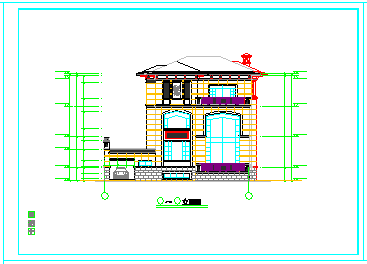 [成都]某三层住宅别墅建筑cad设计图纸_图1