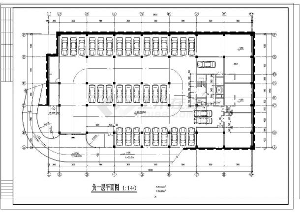 某地12层的学生宿舍建筑设计CAD图-图二