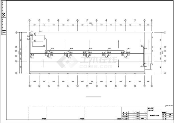 某4层宿舍楼给排水设计施工CAD设计图-图一