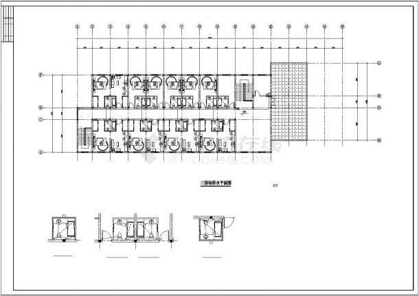 3层厂区宿舍给排水设计施工图-图二