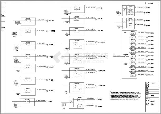 商业大厦电气施工图CAD图纸7-图二