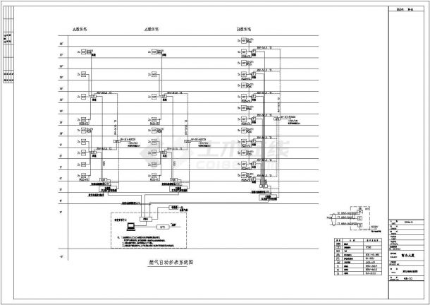 商业大厦电气施工图CAD图纸8-图一
