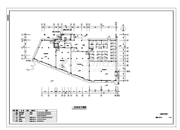 某市房屋工程弱电设计CAD参考详图-图一