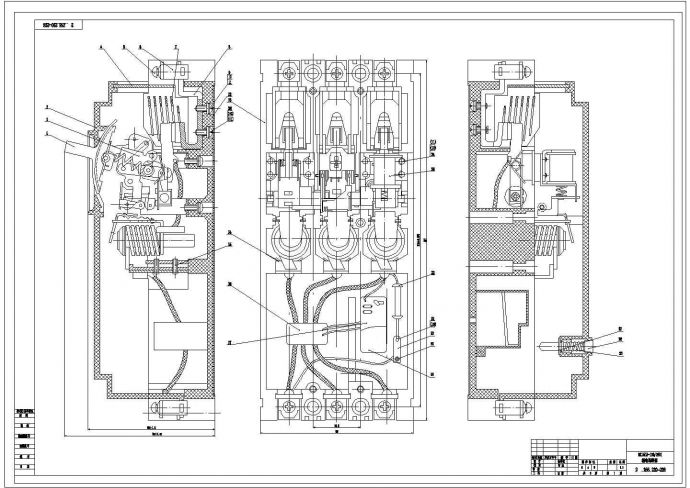 某塑料外壳式断路器总装CAD设计完整_图1