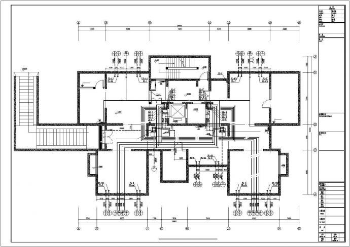 天津住宅小区给排水施工CAD图纸_图1