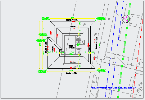 某管理用房基坑CAD设计平面布置图-图一