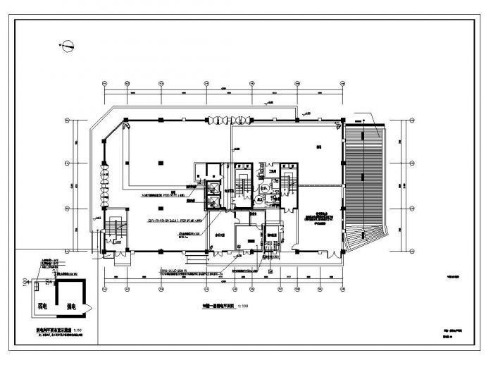 某房屋拆迁安置房弱电工程布置CAD详图_图1