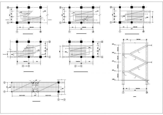 砖南京市玄武区某商圈5层硂框架结构商务会所全套建筑设计CAD图纸_图1