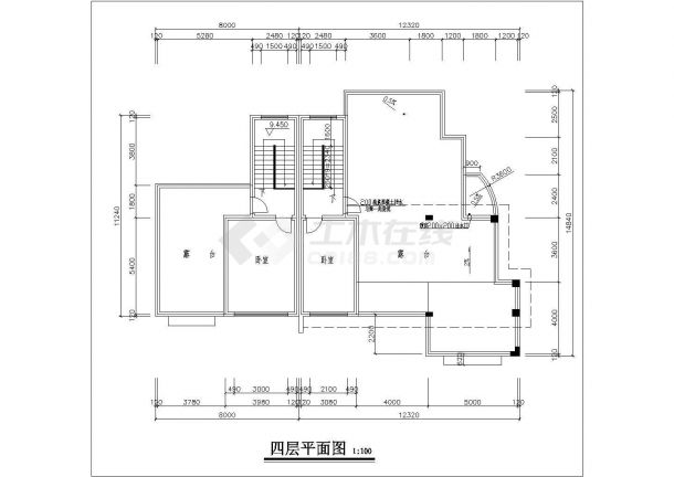 某豪华小区住宅CAD建筑设计详细方案图-图一