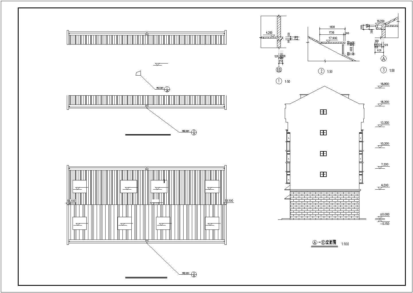 某著名小区私人住宅楼CAD设计规划施工图