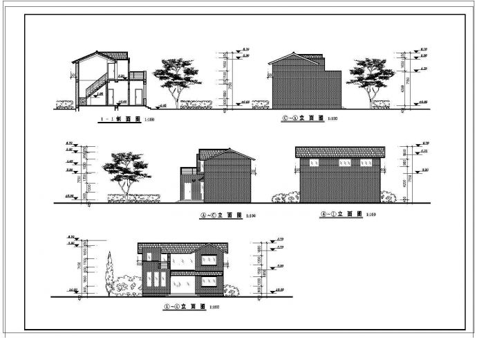 某著名小户型农宅CAD建筑设计方案_图1