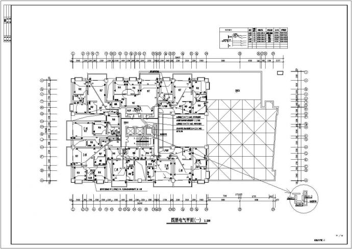 十五层商住楼电气设计图14_图1