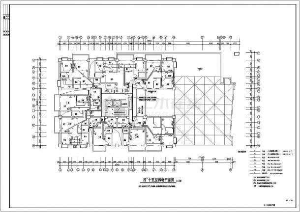 十五层商住楼电气设计图23-图一