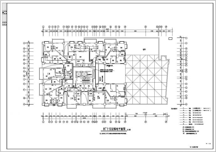 十五层商住楼电气设计图23_图1