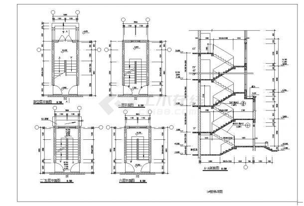 某高层住宅楼设计CAD规划参考详图-图二