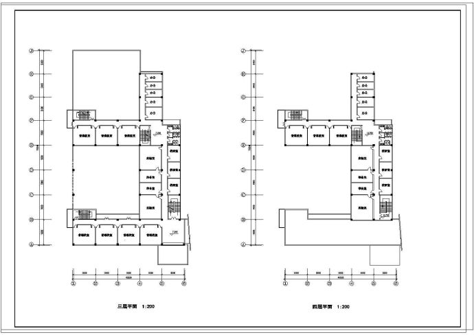 某地方小学楼房建筑设计方案图_图1