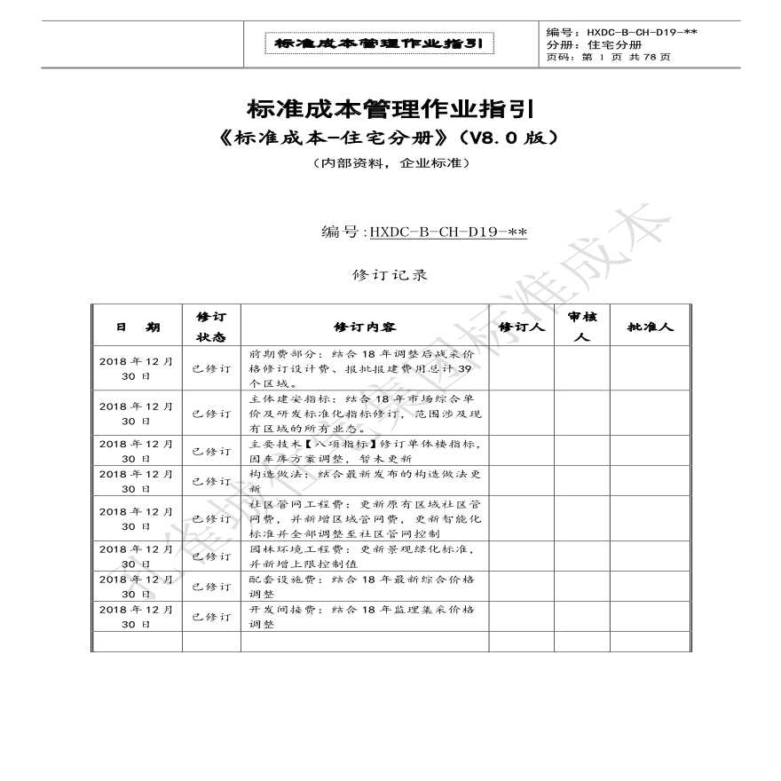 【华夏幸福】V8.0住宅集团标准成本-图一