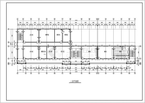 某地小学教学楼建筑规划施工图-图二