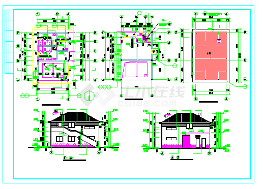 某二层142平米砖混结构小区垃圾站公厕综合楼建筑设计施工图（长11.1米 宽7.2米）-图二