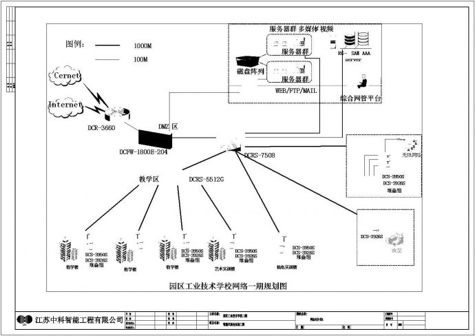 苏州工业技术学校弱电设计图纸23_图1